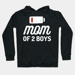 Mom Of Two Boys Hoodie